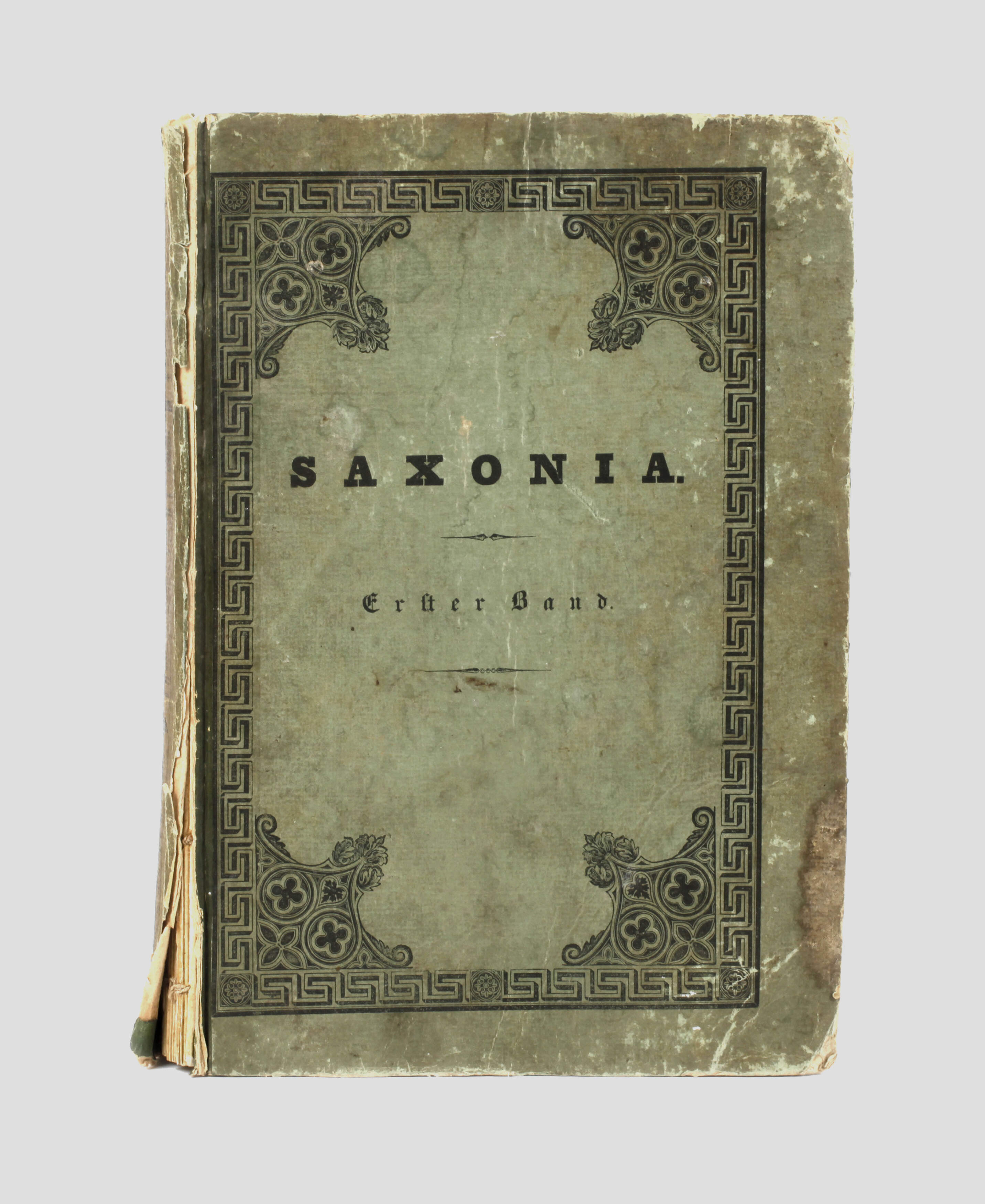 Dr. Eduard Sommer, "Saxonia" erster Band