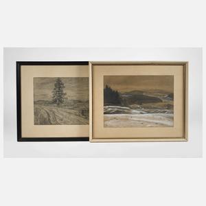 Albin Enders, Paar Zeichnungen