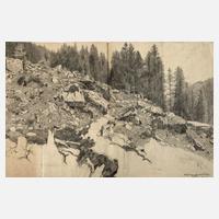 Adolf Fischer-Gurig, Felssturzgelände bei Trafoi111