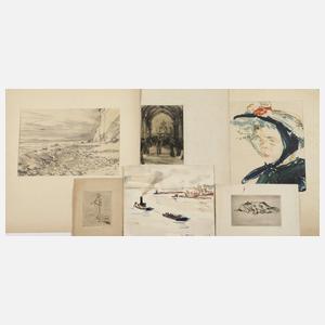 Hanns Georgi, Konvolut Arbeiten auf Papier