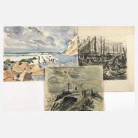 Hanns Georgi, Konvolut Aquarelle und Zeichnung111