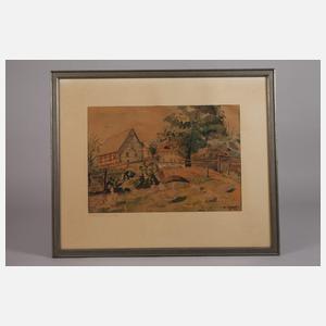 Erich Roehle, Paar Aquarelle