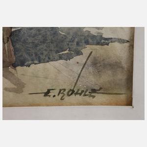 Erich Röhle, Paar Aquarelle