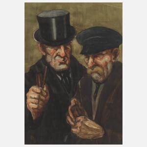 Robert Schmidt, attr., Pfeife rauchende Männer