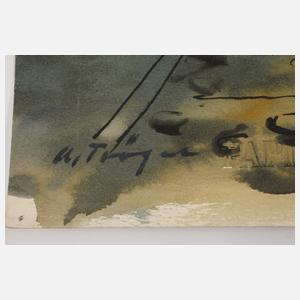 Alfred Tröger, "Elbbrücke in Dresden"