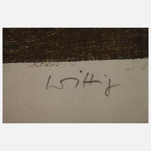 Werner Wittig, "Stillleben mit Apfelzweig"