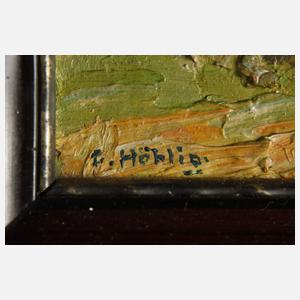 Georg Höhlig, Sennerin beim Heu wenden