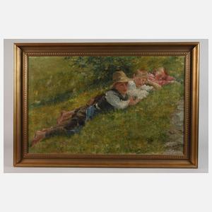 Max Lehmann, Knaben am sommerlichen Wegesrand