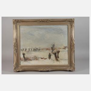 Max Schwimmer, Jäger in verschneiter Landschaft