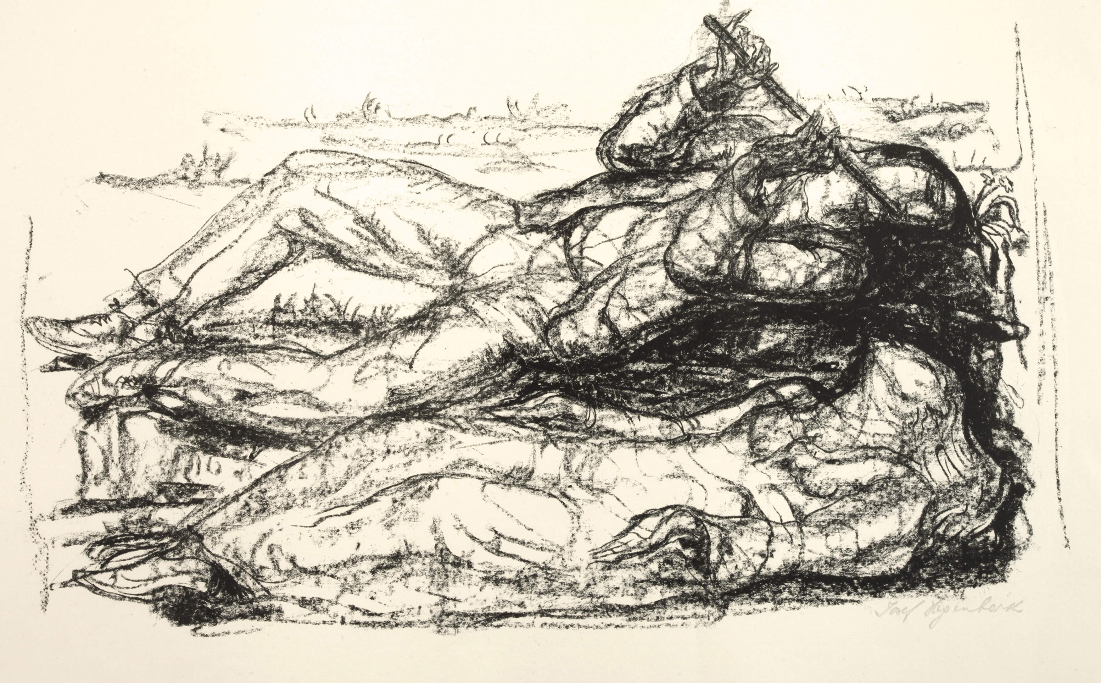 Josef Hegenbarth, "Der Flötenspieler"