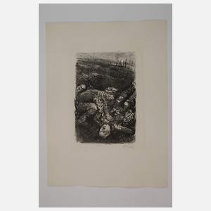 Bernhard Heisig, Zwei Blätter aus "Krieg"