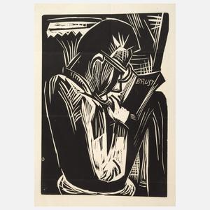 Karl Schmidt-Rottluff, Lesender Mann