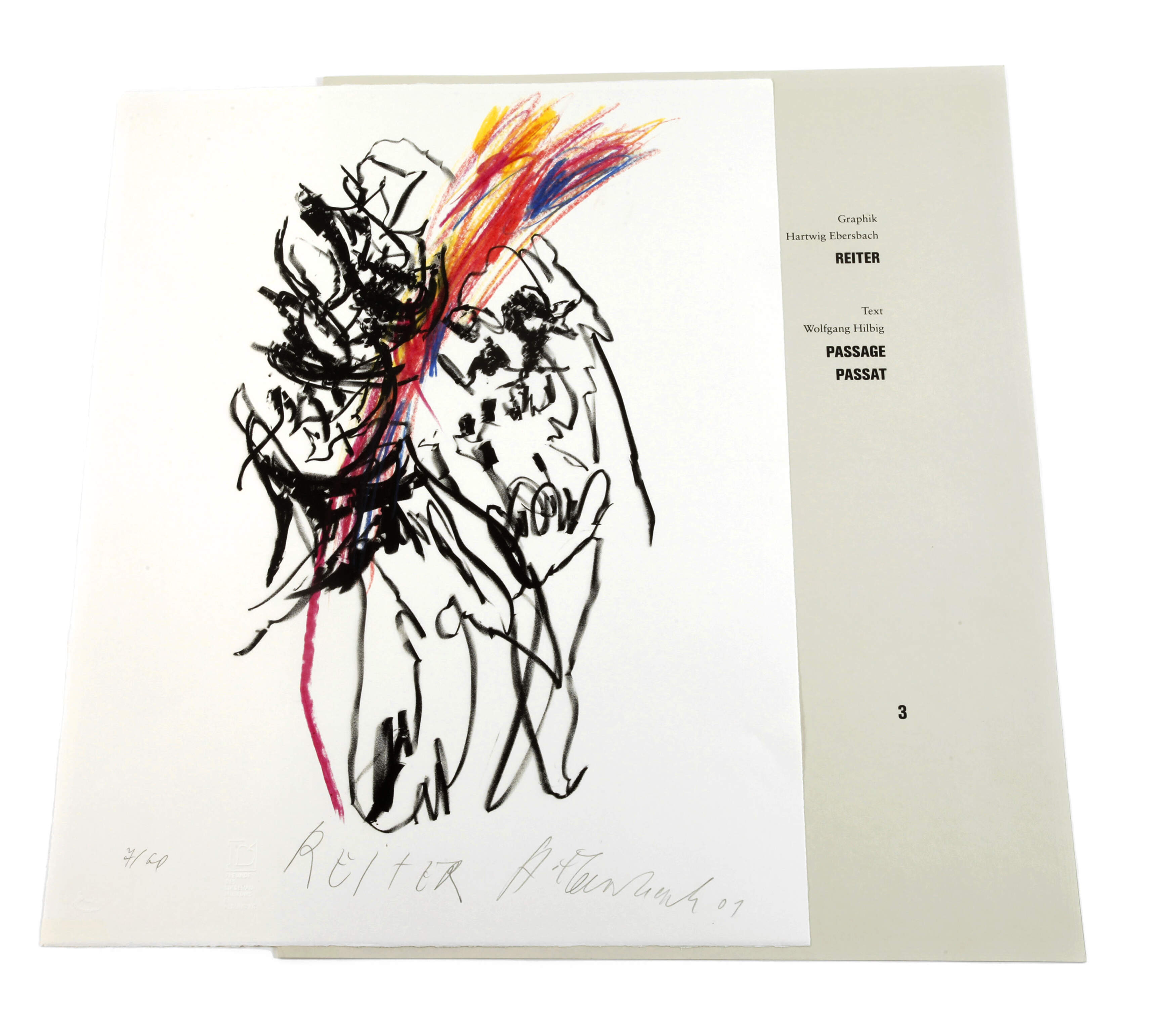 Hartwig Ebersbach, "Reiter" zu Wolfgang Hilbig