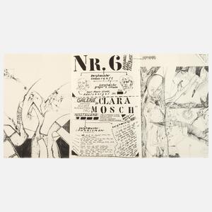 "Originalgraphisches Faltblatt" zu Clara Mosch