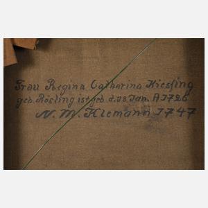 Nikolaus Moritz Kleemann, attr., Portraitpendants