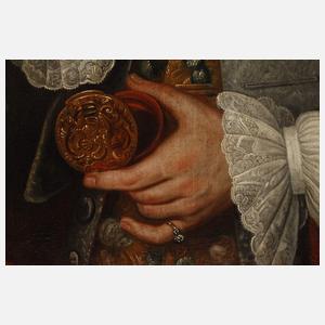 Nikolaus Moritz Kleemann, attr., Portraitpendants