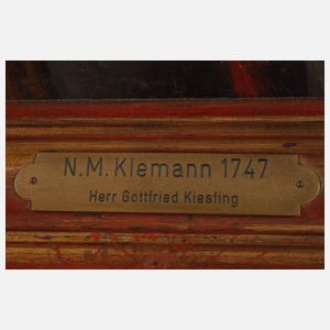 Nikolaus Moritz Kleemann, attr., Portraitpendants