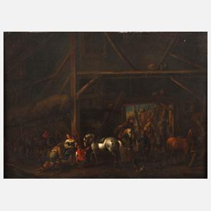 nach Philips Wouwermann, Aufbruch zur Beizjagd