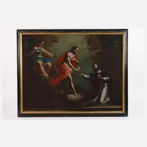 Heiligenbild der Verehrung des heiligsten Herzen Jesu