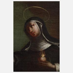 Heiligenbild der Verehrung des heiligsten Herzen Jesu