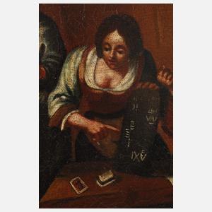 Zecher im Taverneninterieur