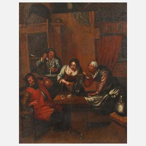 Zecher im Taverneninterieur