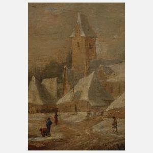 Antike Winterlandschaft