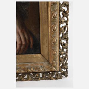 Barockportrait Frau mit Rose