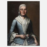 Barockportrait Frau mit Rose111