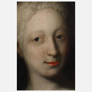 Barocke Portraitpendants des Ehepaares von Arnold