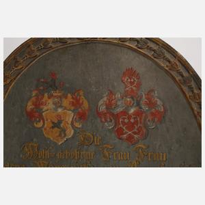 Barocke Portraitpendants des Ehepaares von Arnold