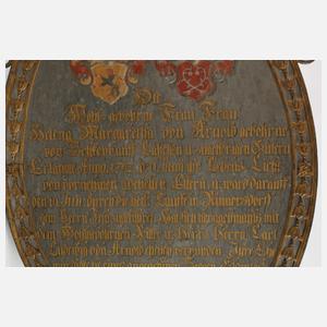 Barocke Portraitpendants des Ehepaares von Arnold