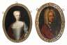 Barocke Portraitpendants des Ehepaares von Arnold