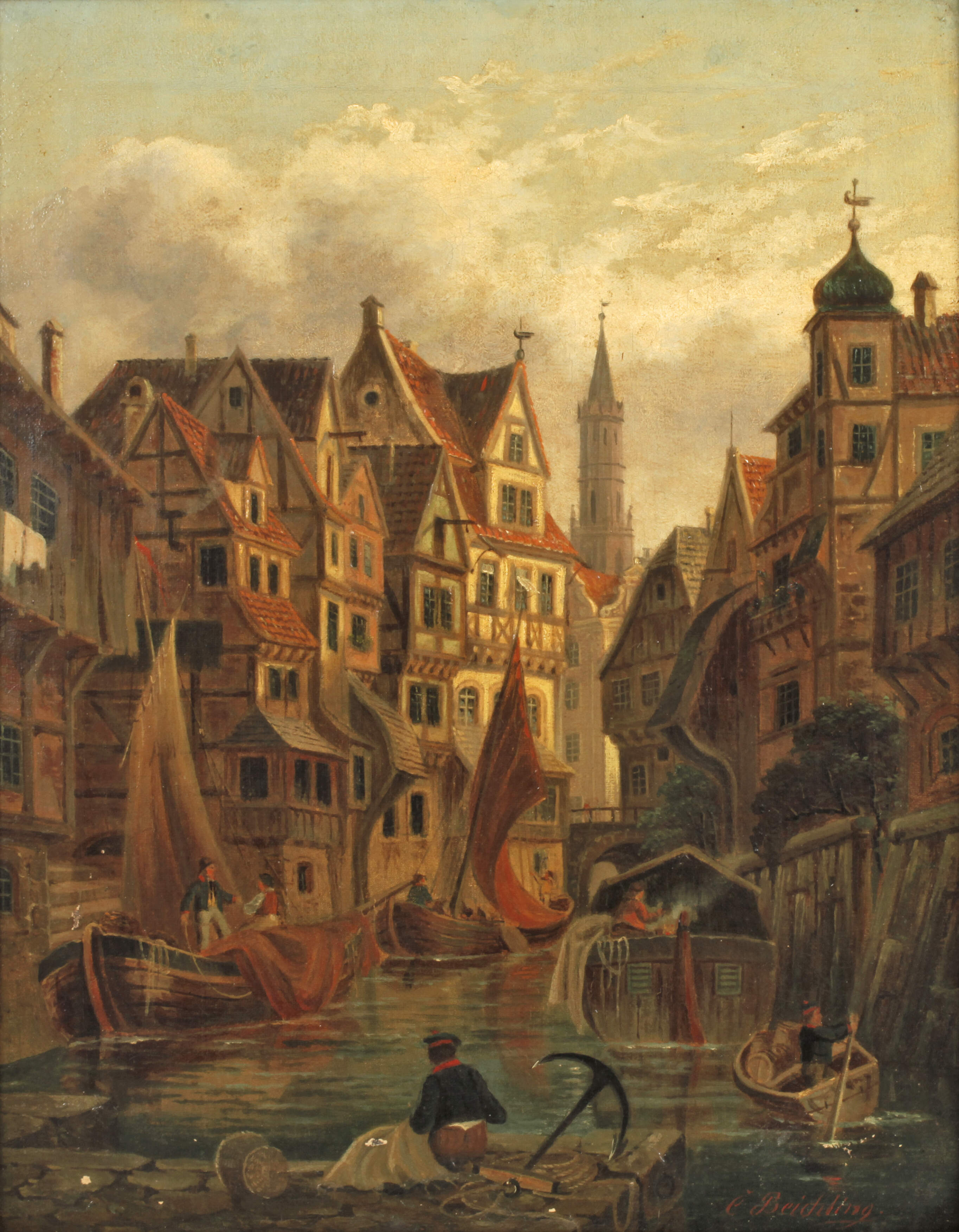 Carl Heinrich Beichling, "Fled in alt Hamburg"