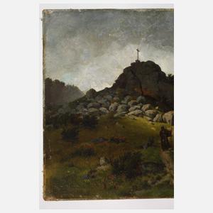 Hugo Börner, Landschaft mit Kapuzinermönch