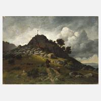 Hugo Börner, Landschaft mit Kapuzinermönch111