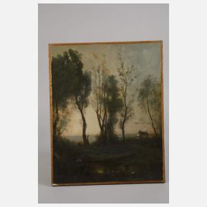 nach Camille Corot, Landschaft in Morgenstimmung