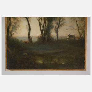 nach Camille Corot, Landschaft in Morgenstimmung