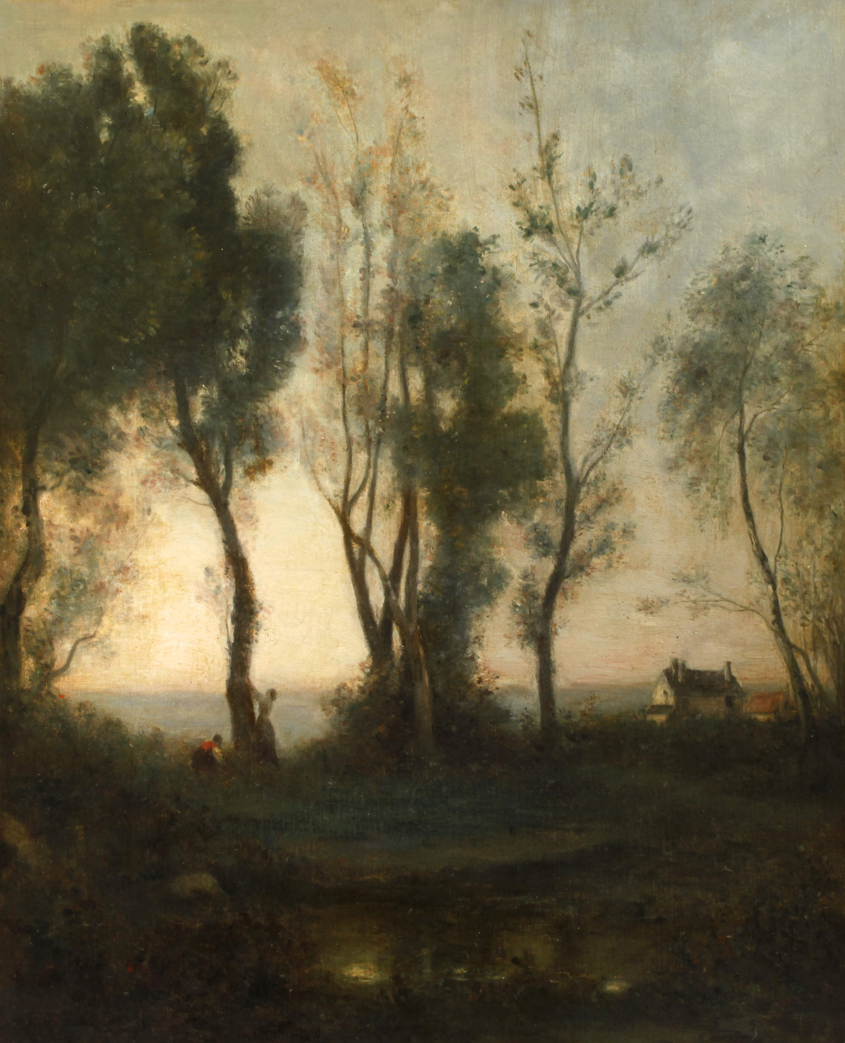 nach Camille Corot, Landschaft in Morgenstimmung