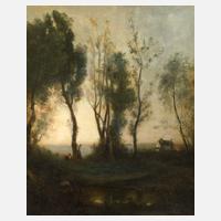 nach Camille Corot, Landschaft in Morgenstimmung111