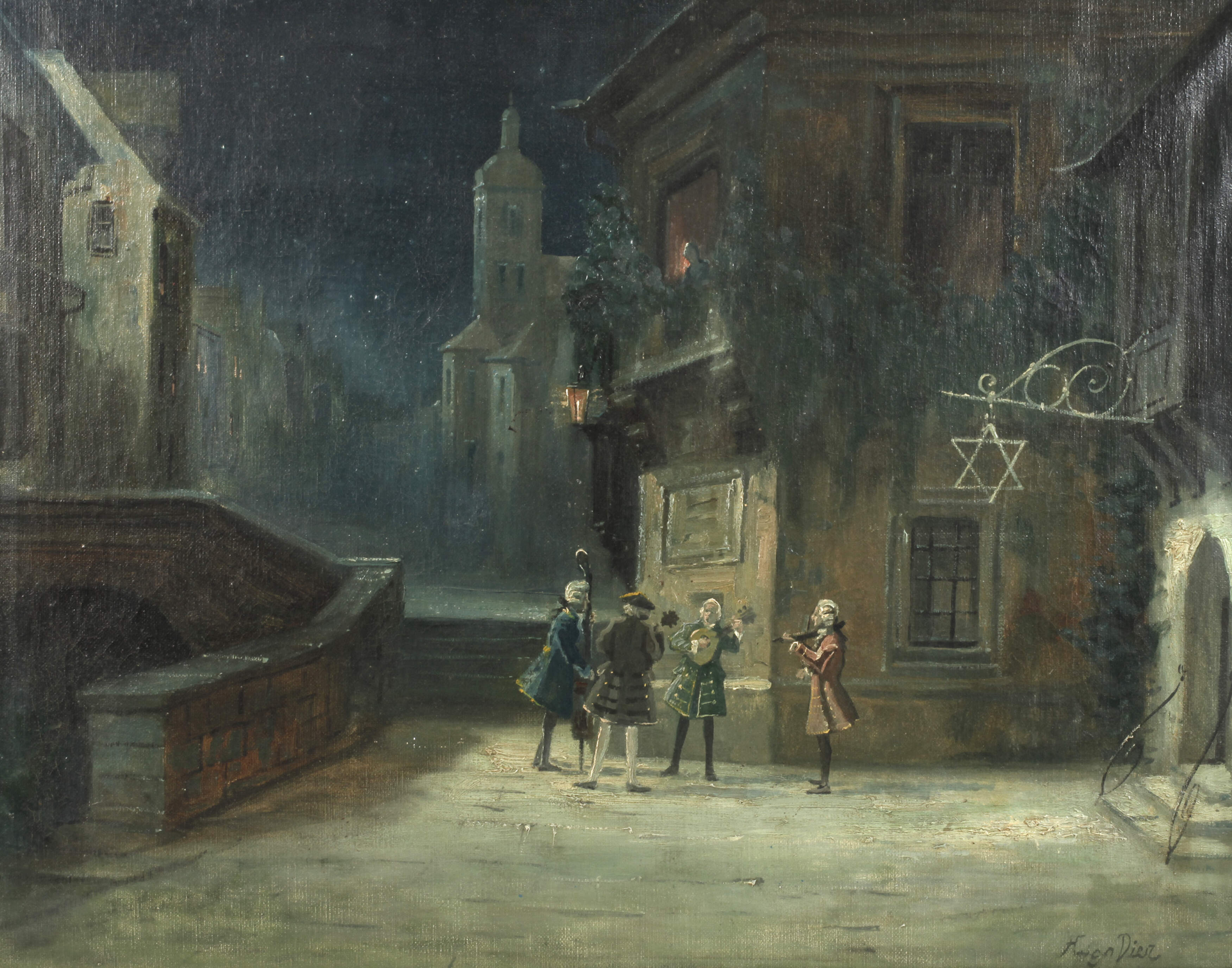 Hugo Diez, Nächtliches Ständchen nach Spitzweg