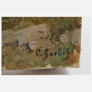 Oskar Goebel, attr., "Vilm im Sturm"