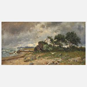 Oskar Goebel, attr., "Vilm im Sturm"