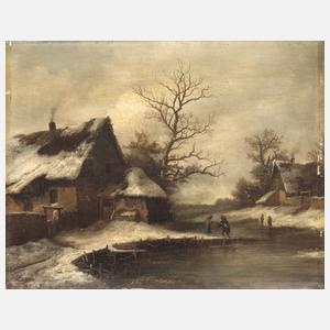 Georg Höhn, Winterliche Dorfansicht