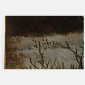 Georg Höhn, Rehwild in Winterlandschaft