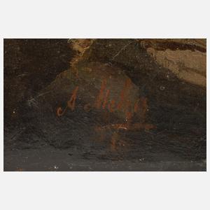 A. Melzer, Romantische Gebirgslandschaft