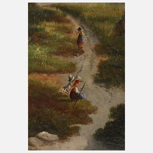 A. Melzer, Romantische Gebirgslandschaft