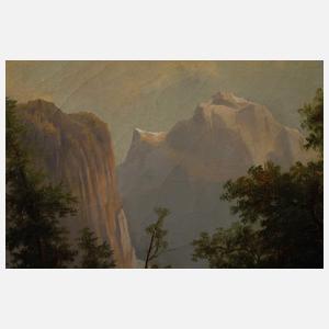 A. Melzer, Romantische Gebirgslandschaft