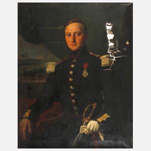 Albert Roberti, attr., Belgisches Offiziersportrait