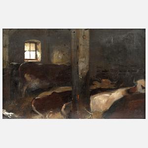 Carl Roux, attr., Rinderstudie